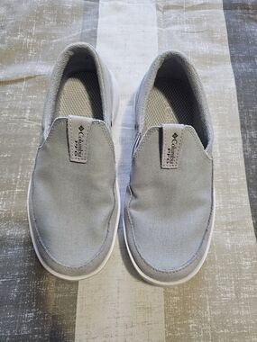 Columbia Womems Slip-On Casual Shoes — Light Gray/blue-ish Size 6
